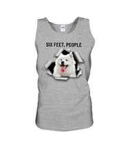 Load image into Gallery viewer, Six Feet People Alaska Husky  Unique Custom Design For Dog Lovers Unisex Tank Top
