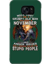 Load image into Gallery viewer, Walk Away I Am A Grumpy Old Man Who Was Born In November Birthday Gift Phone case
