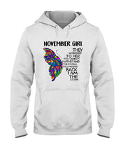 Load image into Gallery viewer, Birthday Gift For November Girl They Whispered To Her You Cannot Withstand The Storm Hoodie
