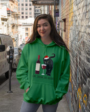 Load image into Gallery viewer, Cat Drink And Be Merry Meaningful Gift For Women Hoodie
