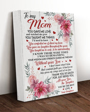 Load image into Gallery viewer, Flowers Thank You So Much For Just Being You Daughter Gift For Mom Matte Canvas
