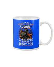 Load image into Gallery viewer, August Grumpy Old Man Will Just Shoot You For Birthday Gift Mug
