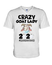 Load image into Gallery viewer, Crazy Goat Lady 2020 Quarantined Gift For Goat Lovers Guys V-Neck
