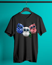 Load image into Gallery viewer, Lovely Phone Case Three Owl With US Flag Gift For Owl Lovers Guys V-Neck
