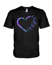 Load image into Gallery viewer, Love Butterflies Special Unique Custom Design Guys V-Neck

