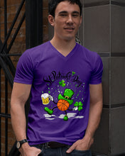 Load image into Gallery viewer, Basketball Saint Patrick's Day Gift For Basketball Lovers Guys V-Neck
