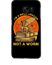 Load image into Gallery viewer, I'm A Book Dragon Not A Worm Gift For Dragon Lovers Phone case
