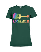 Load image into Gallery viewer, Ukulele Colorful Design Gift For Ukulele Players Ladies Tee
