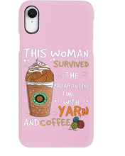 Load image into Gallery viewer, The Quarantine Time With Yarn And Coffee Gift For Women Phone case
