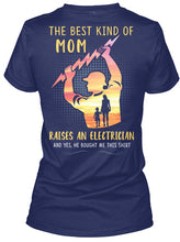 Load image into Gallery viewer, The Best Kind Of Mom Raises An Electrician Great Gift For Mom Ladies V-Neck
