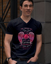 Load image into Gallery viewer, You Taught Me Many Things In Life Custom Name Gift For Son Name Michael Guys V-Neck
