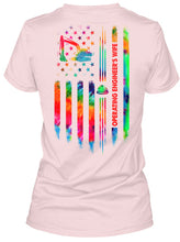 Load image into Gallery viewer, Market Trendz Proud Tow Truck Operator's Wife Colorful Design Ladies V-Neck
