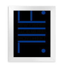 Load image into Gallery viewer, New Order Facd 501981 Movement Simple Unique Custom Design Framed Matte Canvas
