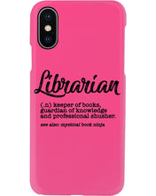 Load image into Gallery viewer, Librarian Keeper Of Books Guardian Of Knowledge Custom Gift For Librarian Phone case
