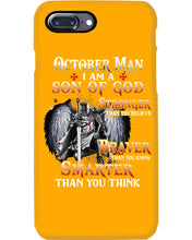 Load image into Gallery viewer, October Man Son Of God Birthday Meaningful Gift For Men Phone case
