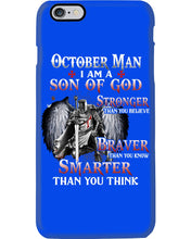 Load image into Gallery viewer, October Man Son Of God Birthday Meaningful Gift For Men Phone case
