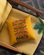 Load image into Gallery viewer, This Girl Has Fought A Thousand This Girl Was Born In March Pillow Cover
