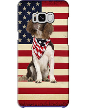 Load image into Gallery viewer, Lovely Phone Case With US Flag Gift For Spaniel Lovers Phone case
