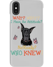 Load image into Gallery viewer, Black Great Dane Attitude Really Gift For Dog Lovers Phone case
