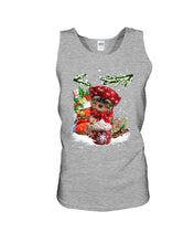 Load image into Gallery viewer, Yorkshire Terrier Loves Drinking Hot Latte Gift For Dog Lovers Unisex Tank Top

