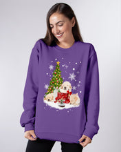 Load image into Gallery viewer, Funny Golden Retrievers Sleep In Red Boots Gift For Dog Lovers Sweatshirt
