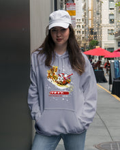 Load image into Gallery viewer, Baseball Xmas Sleigh Loading Gift For Baseball Lovers Hoodie
