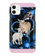 Load image into Gallery viewer, Lovely Phone Case Twinkling Blue Heart Gift For Goat Lovers Phone case

