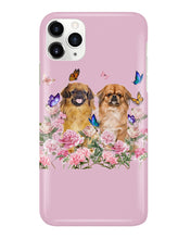 Load image into Gallery viewer, Pekingese With Peonies Gift For Dog Lovers Phone case
