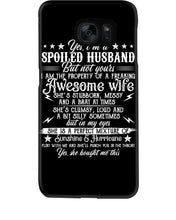 Load image into Gallery viewer, Shes Stubborn Messy And A Brat At Times Black Gift For Husband Phone case
