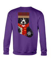 Load image into Gallery viewer, Santa Border Collie In Stock Gift For Dog Lovers Sweatshirt
