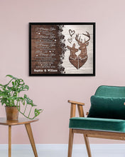 Load image into Gallery viewer, I Choose You To Love Deer Custom Name Gift For Wife Framed Matte Canvas
