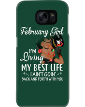 Load image into Gallery viewer, Betty Boop February Girl Living My Best Life Birthday Meaningful Gift Phone case
