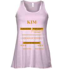 Load image into Gallery viewer, Kim Custom Name Gift A Warrior's Mentality With A Poet's Soul Ladies Flowy Tank
