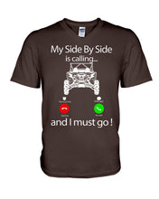 Load image into Gallery viewer, My Side By Side Is Calling And I Must Go Unique Custom Design Guys V-Neck
