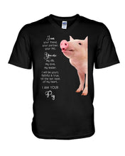Load image into Gallery viewer, Pig I'm Your Friend Gift For Pig Lovers Guys V-Neck
