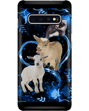 Load image into Gallery viewer, Lovely Phone Case Twinkling Blue Heart Gift For Goat Lovers Phone case
