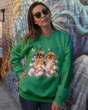 Load image into Gallery viewer, Pekingese With Peonies Gift For Dog Lovers Sweatshirt
