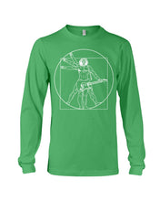 Load image into Gallery viewer, Guitar Vitruvian Design Gift For Guitar Lovers Unisex Long Sleeve
