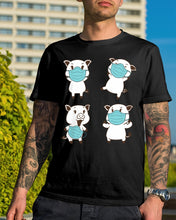 Load image into Gallery viewer, Pig Pandemic Essential Stay At Home Unique Custom Design Guys Tee

