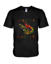 Load image into Gallery viewer, Never Underestimate A 60 Year Old Man Can Play A Guitar Guys V-Neck
