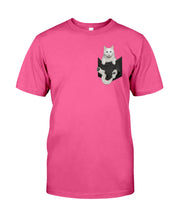 Load image into Gallery viewer, Cat In Your Front Pocket Great Gift For Cat Lovers Guys Tee
