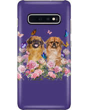 Load image into Gallery viewer, Pekingese With Peonies Gift For Dog Lovers Phone case
