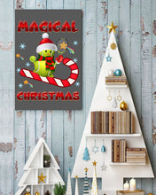 Load image into Gallery viewer, Tennis Players Magical Christmas Snowman Gift For Women Vertical Poster
