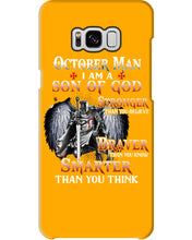 Load image into Gallery viewer, October Man Son Of God Birthday Meaningful Gift For Men Phone case
