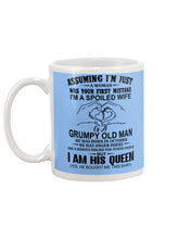 Load image into Gallery viewer, A Spoiled Wife Of An October Grumpy Old Man Birthday Meaningful Gift Mug
