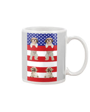 Load image into Gallery viewer, America USA FLag In My Heart Shih Tzu Gift For Dog Lovers Mug
