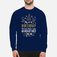 Load image into Gallery viewer, Vintage Funny My 45th Birthday The One Where I Was Quarantined Sweatshirt
