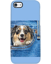 Load image into Gallery viewer, Australian Shepherd In Denim Pocket Gift For Dog Lovers Phone case

