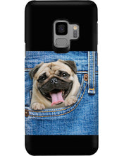 Load image into Gallery viewer, baby Pug In Denim Pocket Gift For Dog Lovers Phone case
