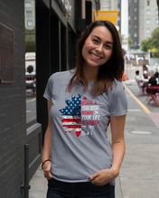 Load image into Gallery viewer, I Became A Medical Assistant Because Your Life Is Worth My Time Ladies Tee
